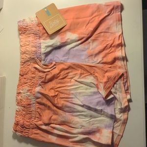 A pair of Smocked Waist Knit Shorts from Bixby Nomad
